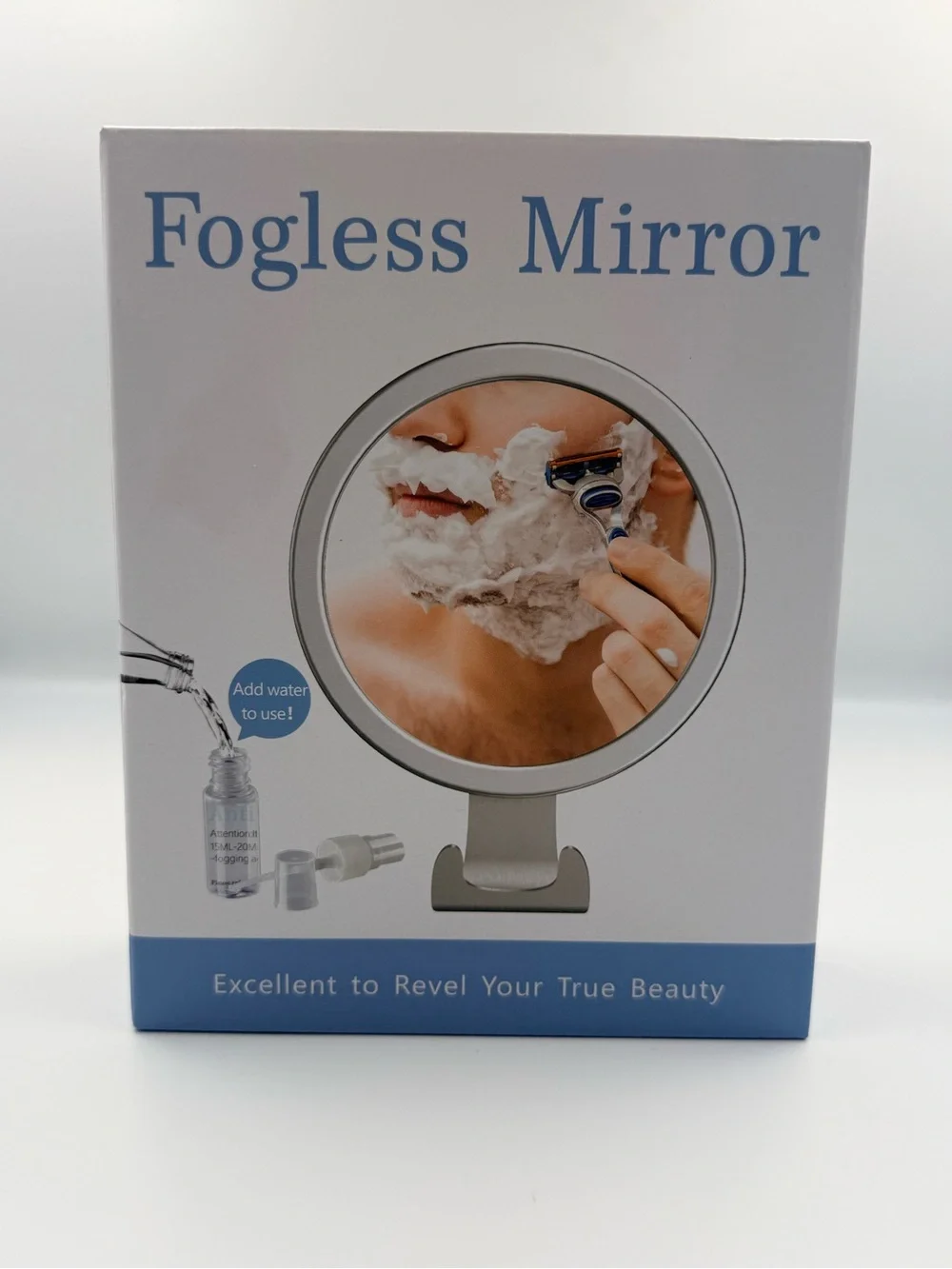 Fogless Mirror Heated Bathroom Vanity Mirror - White